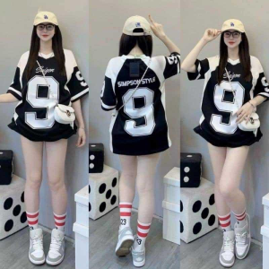 E23T-V领落肩宽松T恤