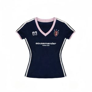 E67T-东南亚女款V领插肩短袖