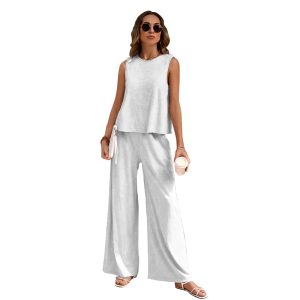 无袖雪纺套装    代码:  A71TZ