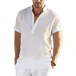 立领短袖衬衫     代码： B95S