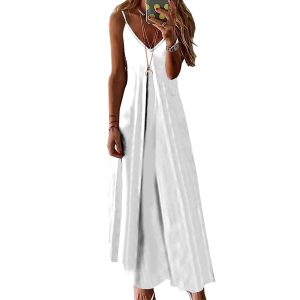 吊带V领长裙     代码：BDQ