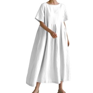 圆领短袖长裙   代码：C28Q