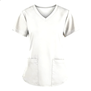 女款V领T恤护士服   代码：J89T