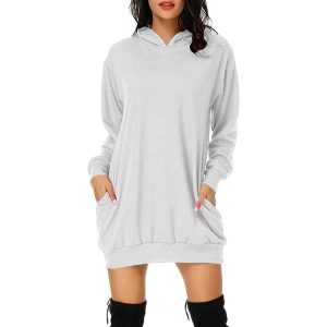 长袖连帽连衣裙     代码：LLH