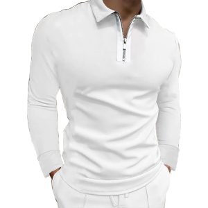半拉链POLO衫长袖    代码：  RL
