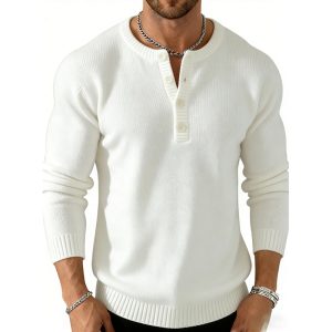 针织八坑领扣长袖   代码： SW68L