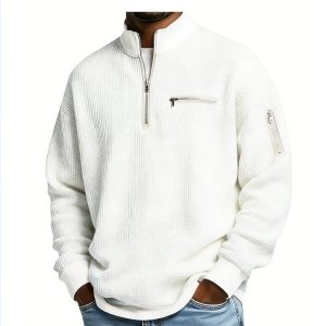 男士半拉链立领卫衣      代码：C34H     TEMU Y2 欧美尺码